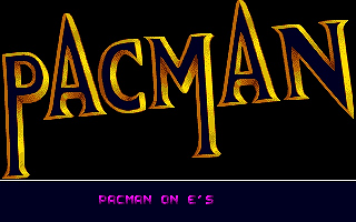 Pacman on E's atari screenshot